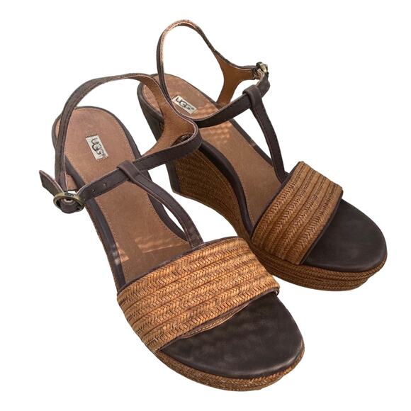 Ugg Wedge Sandals Shoes Women’s 9.5 - Picture 1 of 8